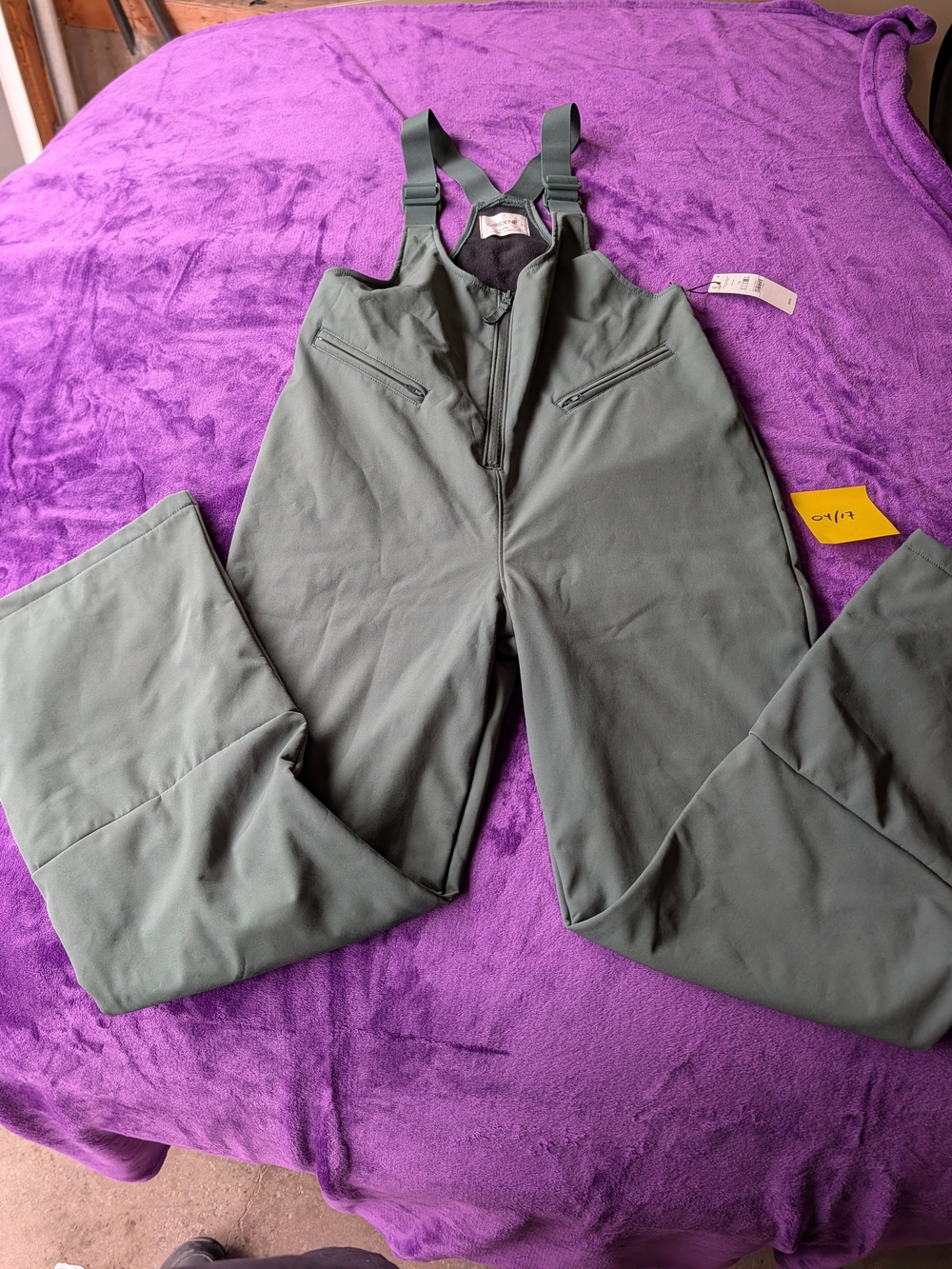 Ardene Olive Green Snow Bib Jumpsuit